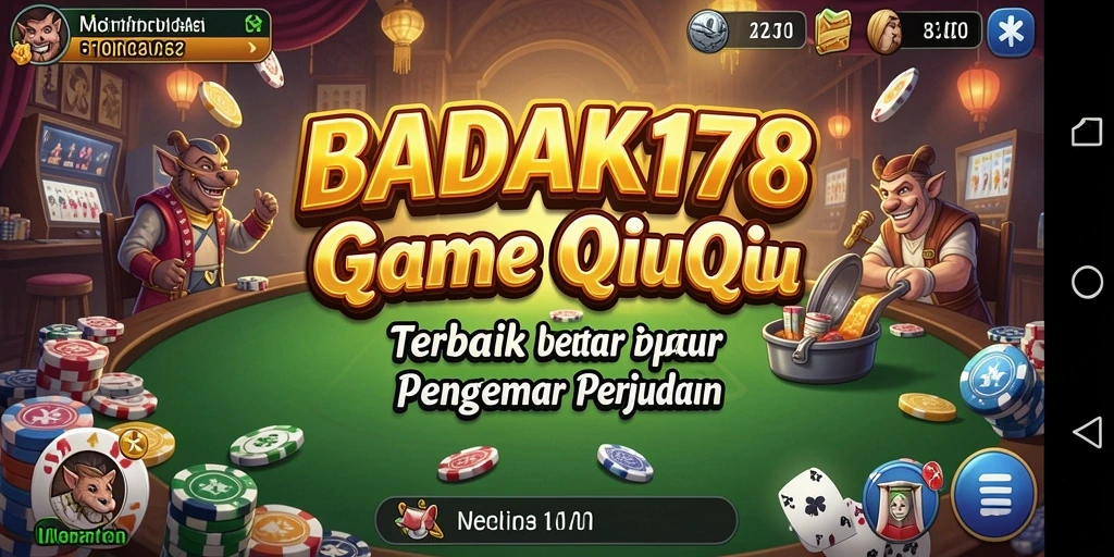 Tampilan menarik dari gameplay QiuQiu BADAK178.