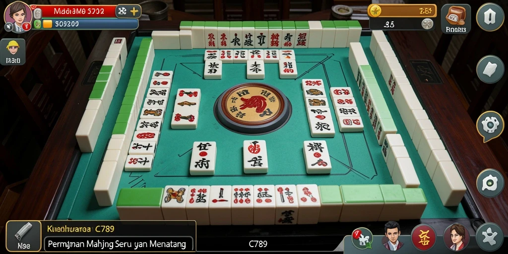 Screenshot utama C789 menampilkan gameplay seru Mahjong.