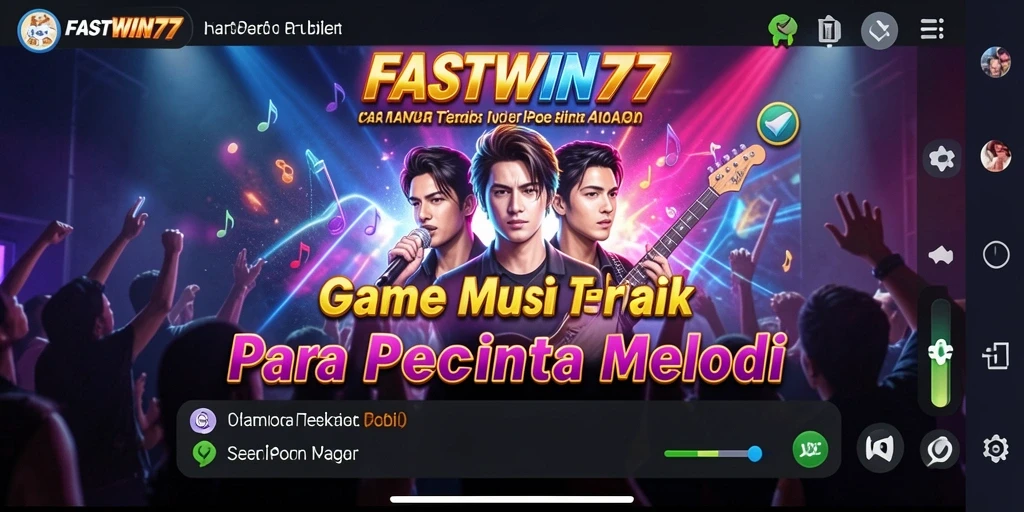 Gameplay FASTWIN77 yang interaktif dan mengasyikkan dengan musik.