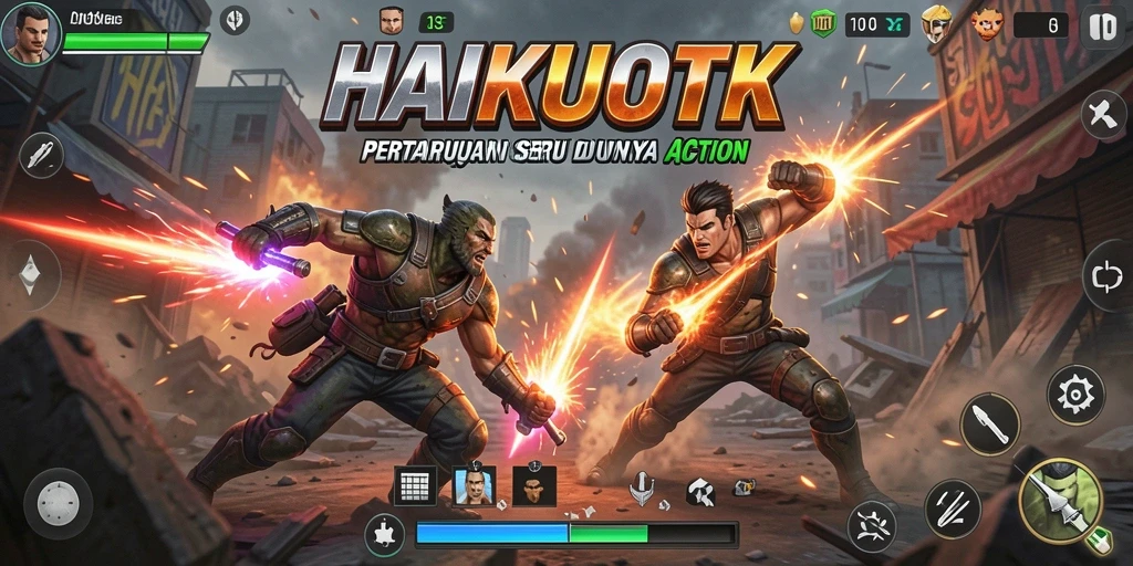 Screenshot gameplay HAIKUOTK yang seru dan dinamis.