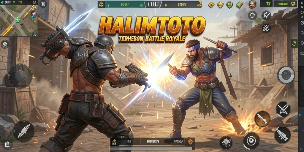 Tangkapan layar dari gameplay intens di HALIMTOTO.