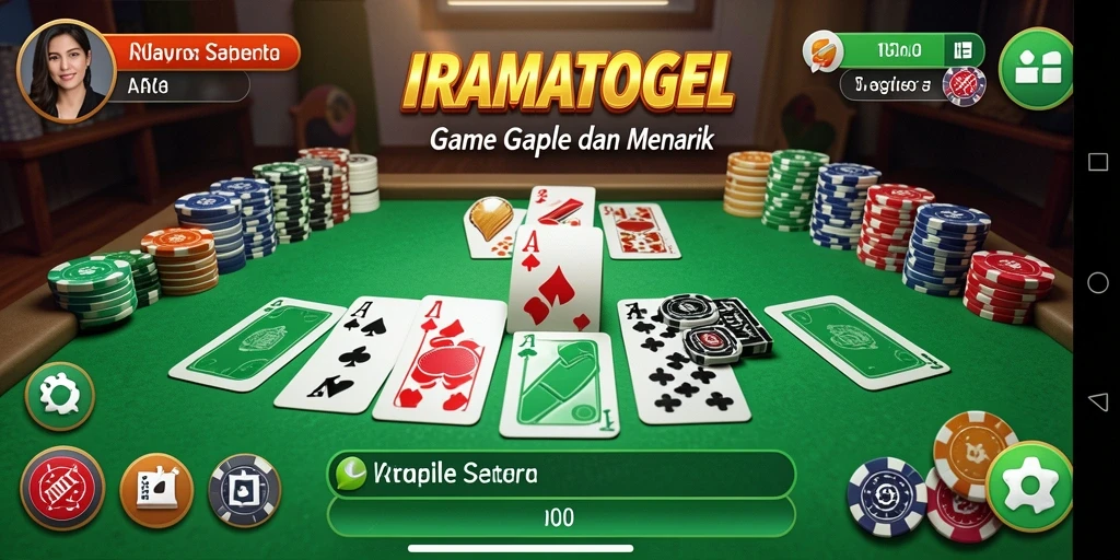 Tampilan gameplay seru dan interaktif IRAMATOGEL.