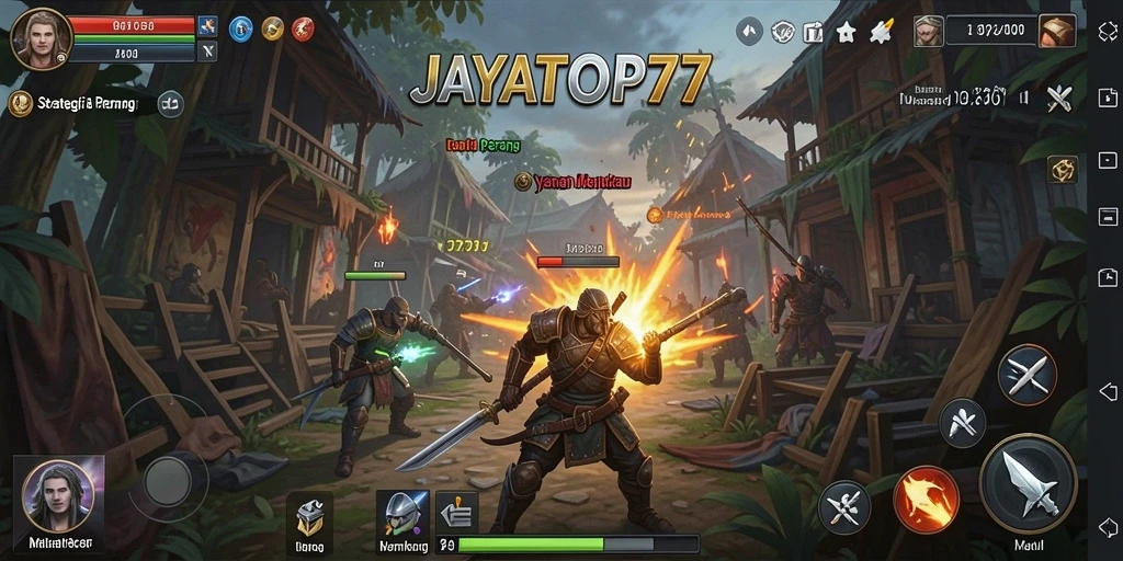 Tangkapan layar gameplay JAYATOP77 dengan strategi yang mendebarkan.