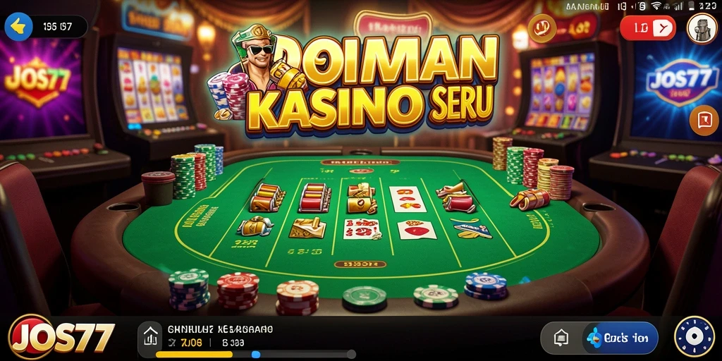 Screenshot utama JOS77 menampilkan gameplay Kasino yang menarik dan seru.