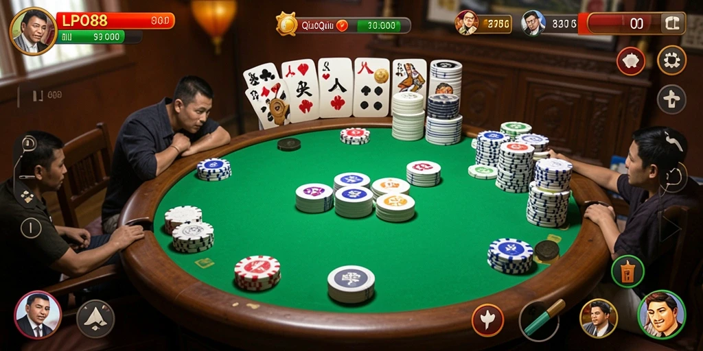 Screenshot dari gameplay QiuQiu LPO88 yang seru.