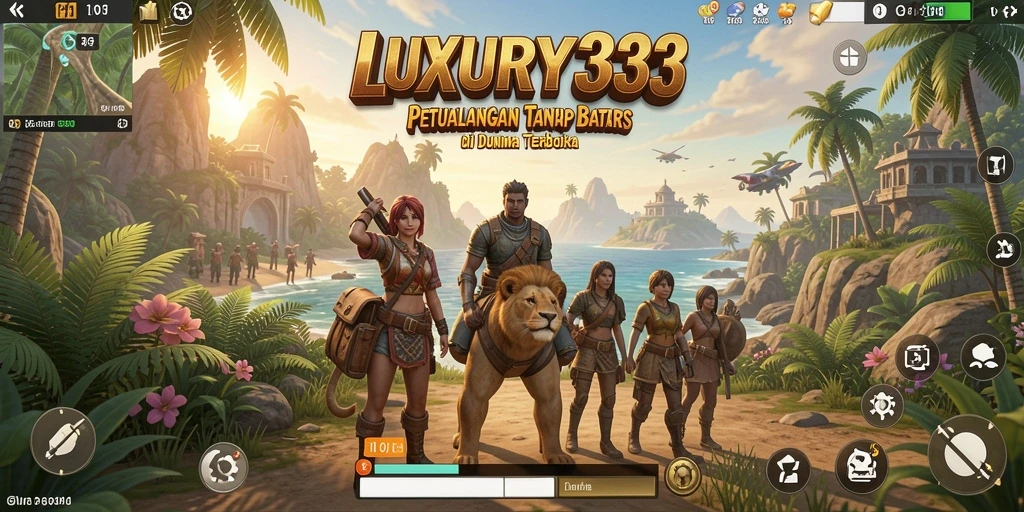 Gameplay mendebarkan dalam dunia terbuka LUXURY333.