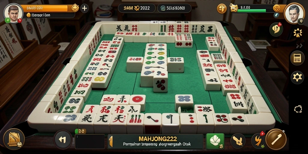 Tampilan gameplay MAHJONG222 yang seru dan strategis.