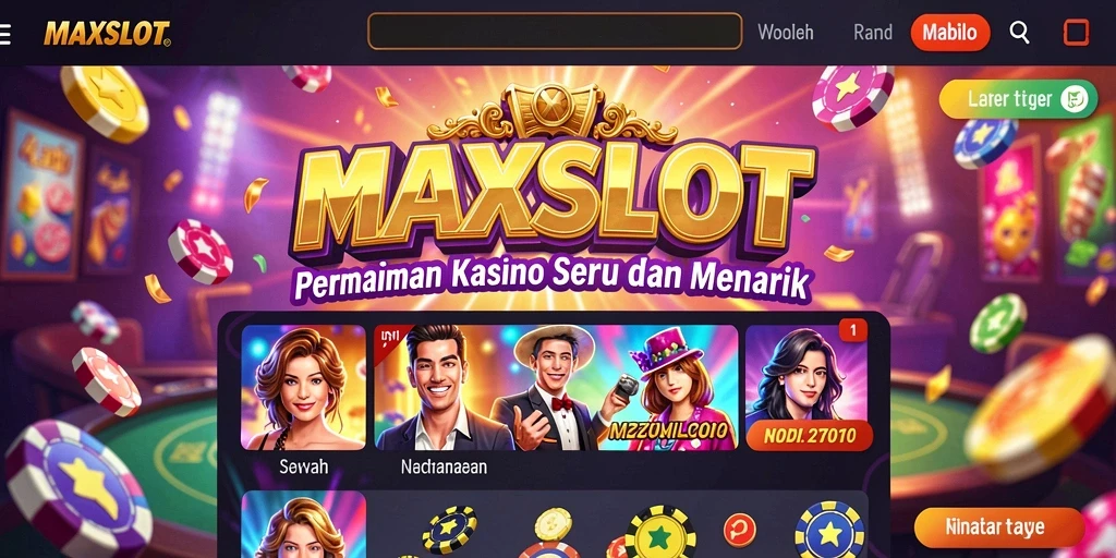 Tampilan gameplay menarik dari MAXSLOT dengan grafis slot yang memukau.