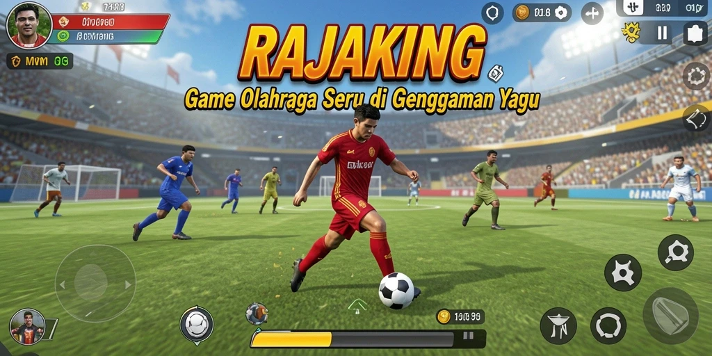 Tampilan gameplay menarik dalam RAJAKING yang penuh aksi.