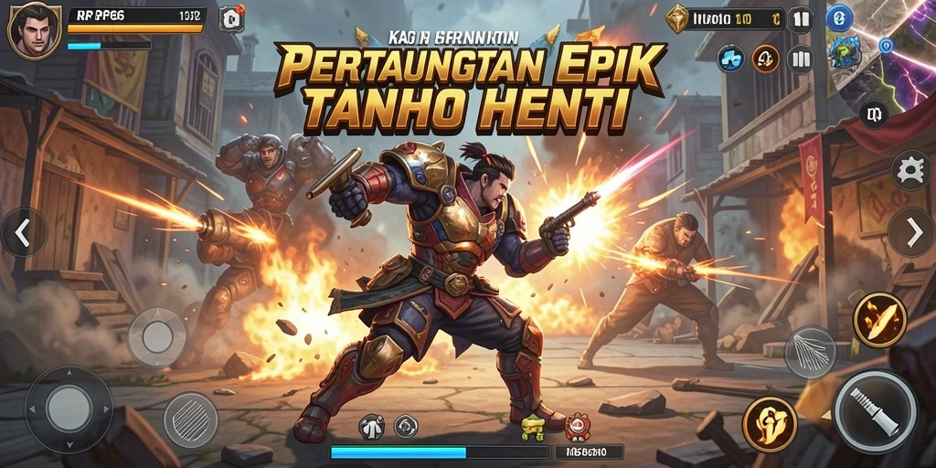 Gameplay RP66 yang menegangkan dengan aksi pertarungan seru.