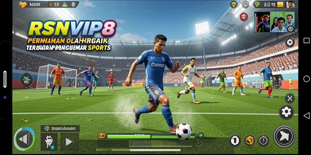 Screenshot gameplay RSNVIP8 yang menampilkan aksi seru dalam olahraga.