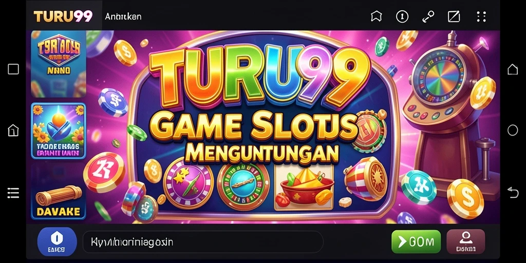 Screenshot TURU99 menunjukkan gameplay slot yang seru dan interaktif.