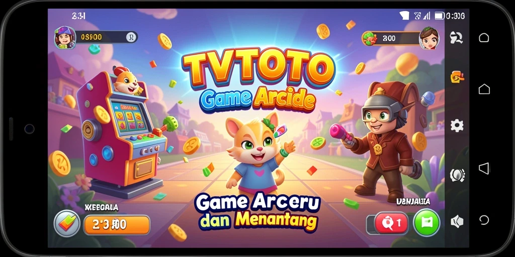 Tangkapan layar gameplay TVTOTO dengan aksi seru dan menantang.