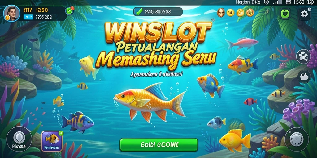 Tampilan screenshot gameplay WINSLOT menunjukkan suasana memancing yang menegangkan.