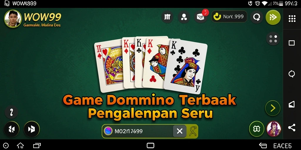 Tampilan gameplay seru dan menarik di WOW99.